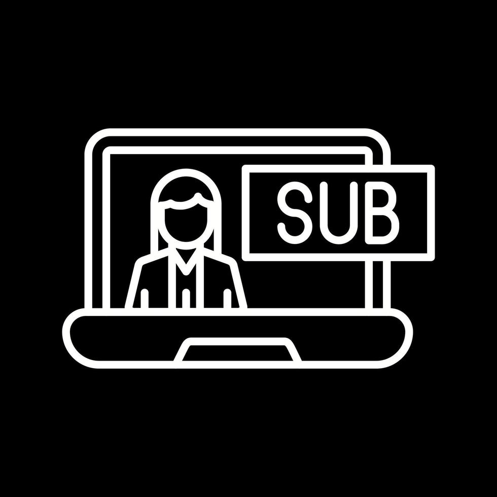 Subscriber Model Vector Icon