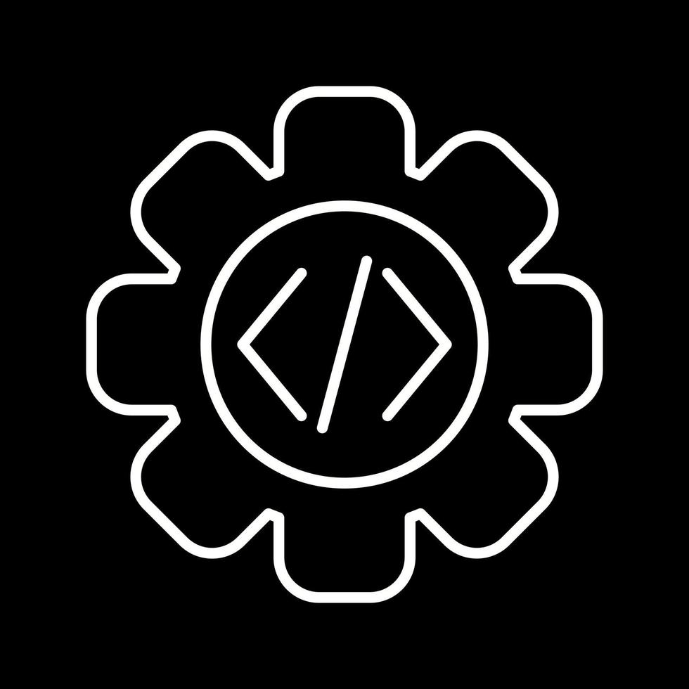 icono de vector de codificación