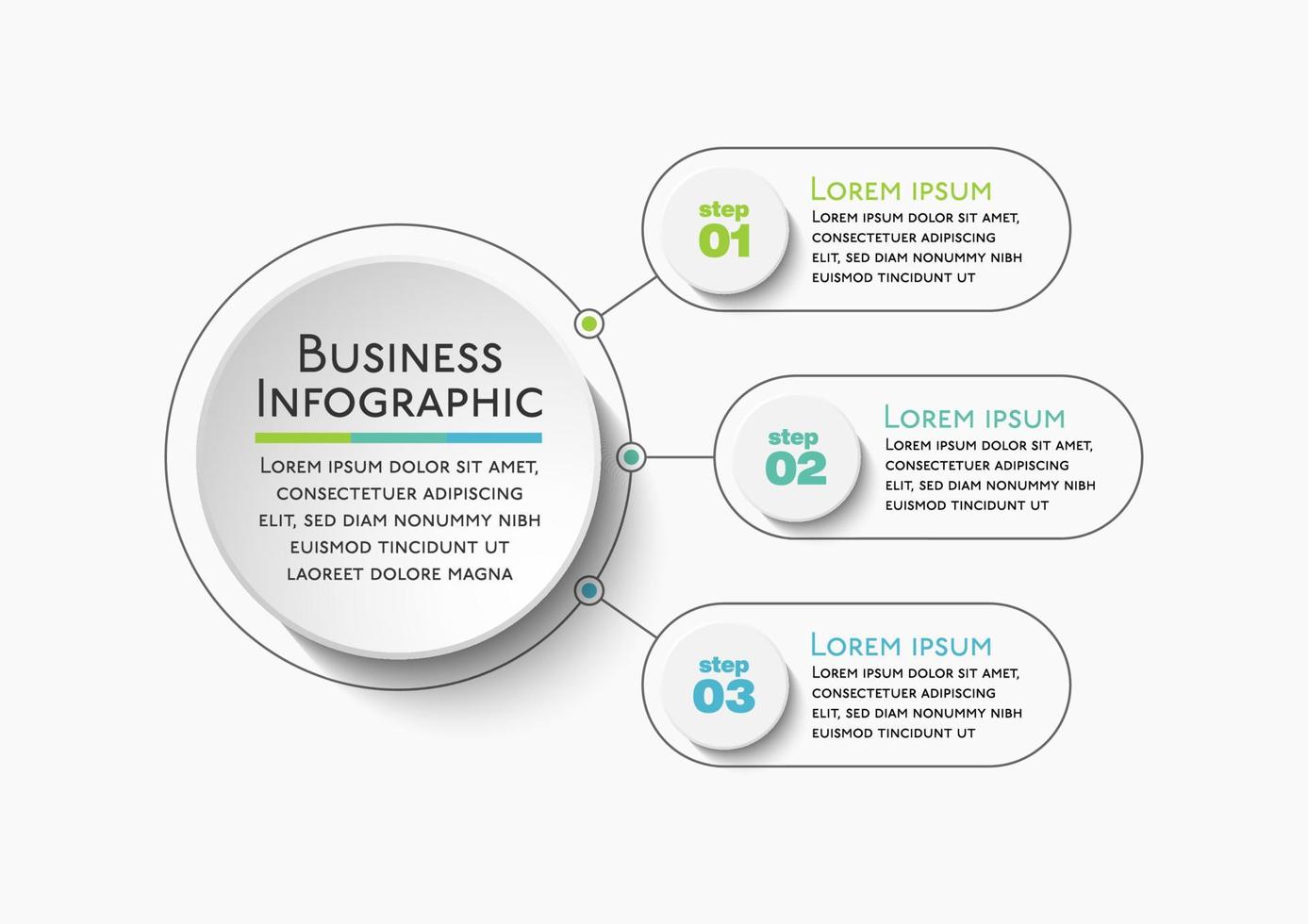 Presentation business infographic template vector