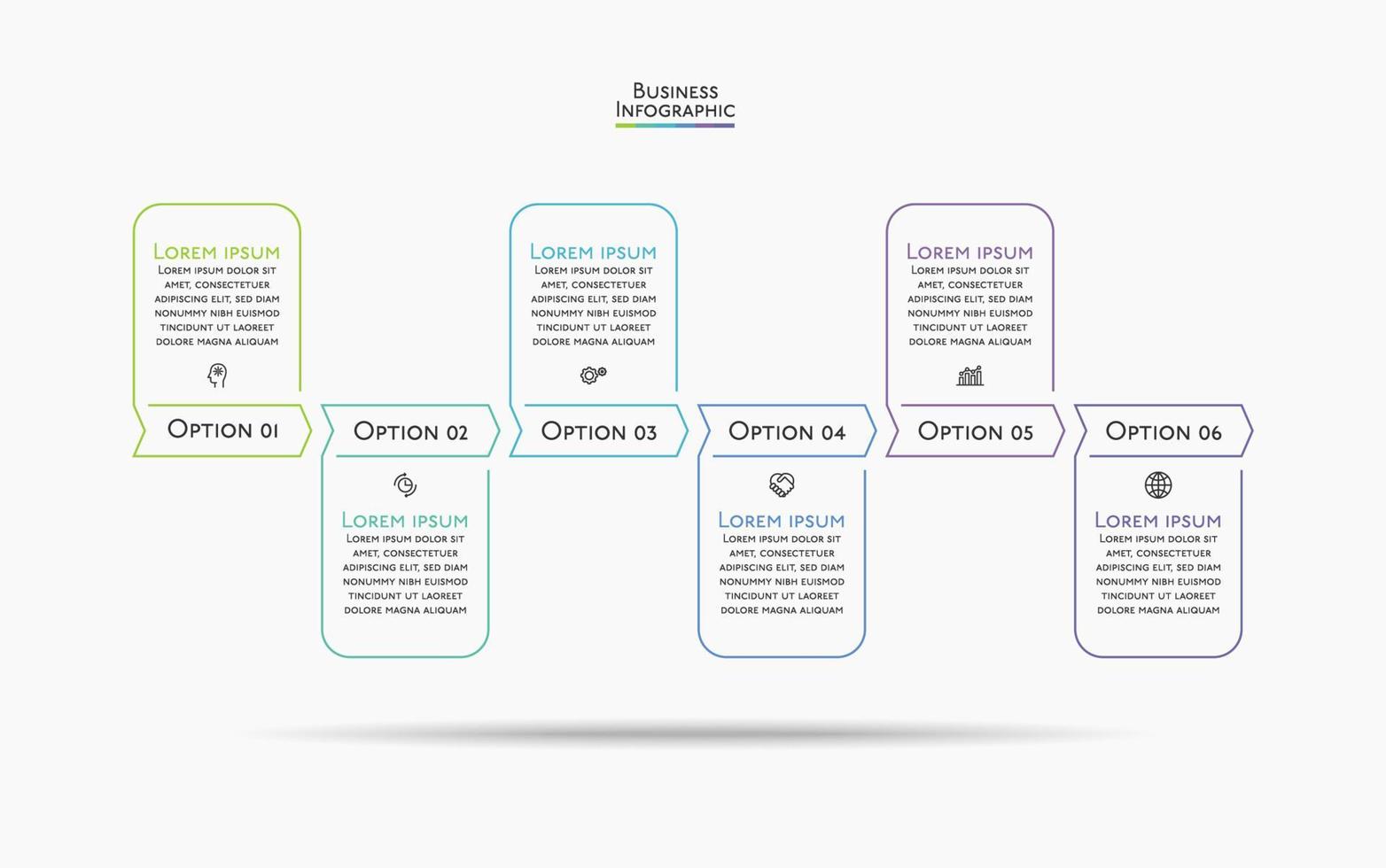 Presentation business infographic template vector