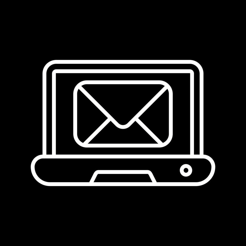 icono de vector de correo portátil