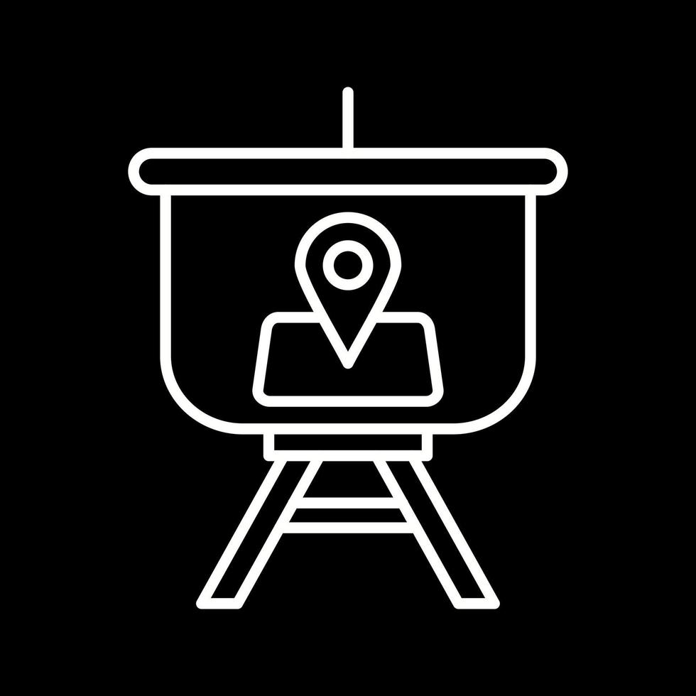 Location Presentation Vector Icon