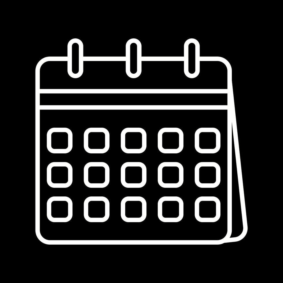 icono de vector de calendario