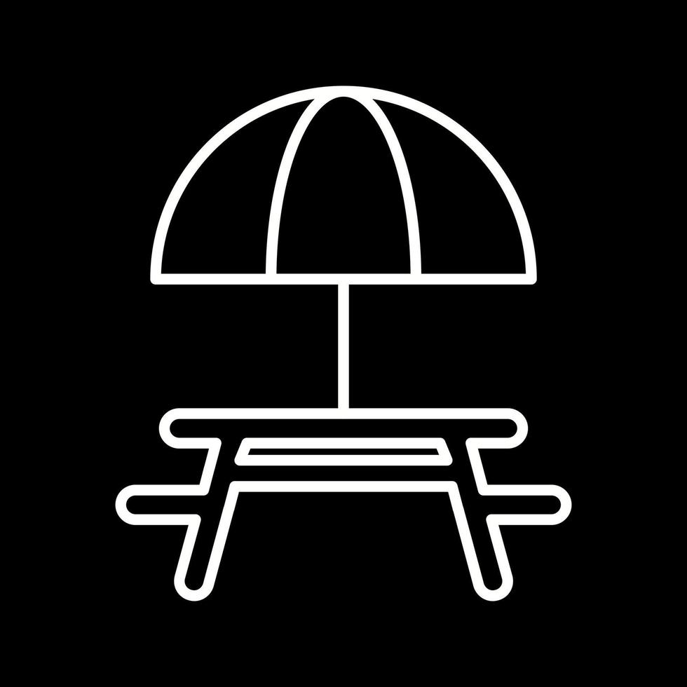 Camping Table Vector Icon