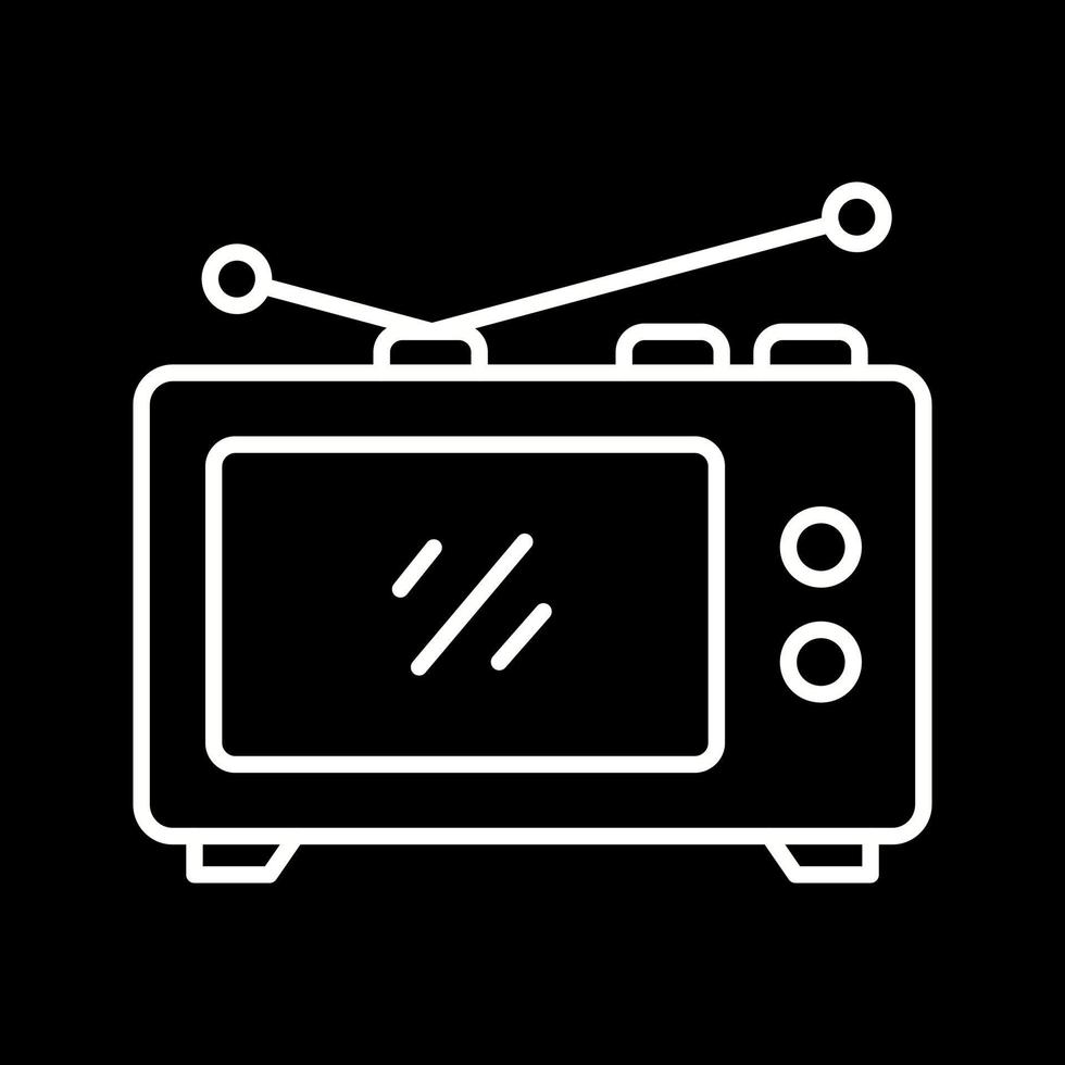 icono de vector de tv