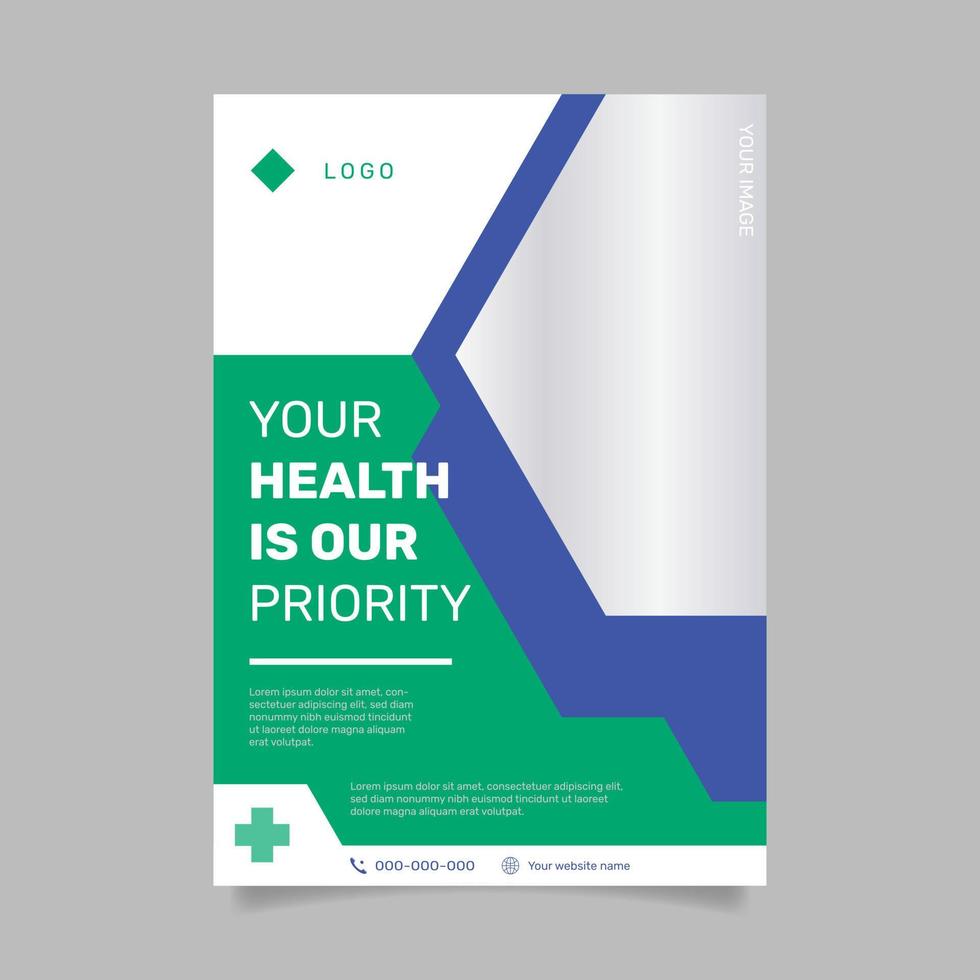 Modern medical flyer design. - Vector. vector