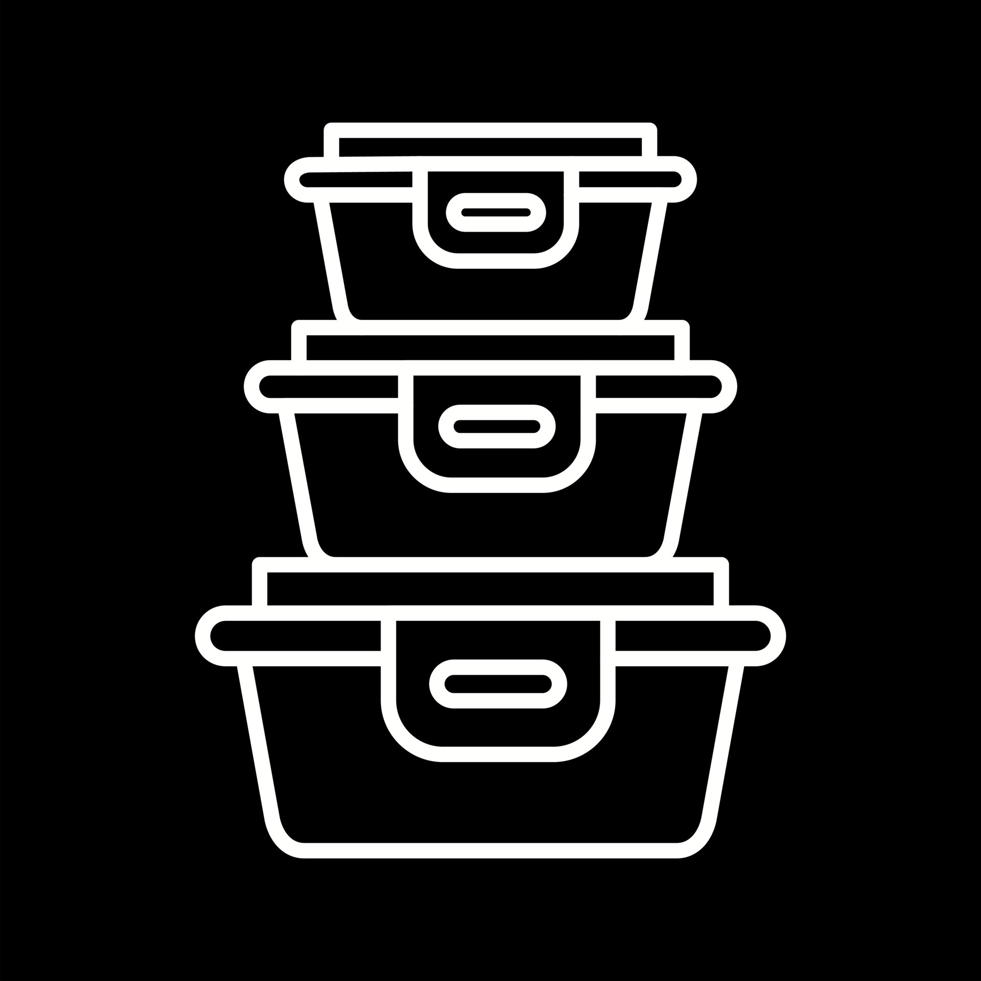Plastic Food Container Vector Icon 16220706 Vector Art at Vecteezy