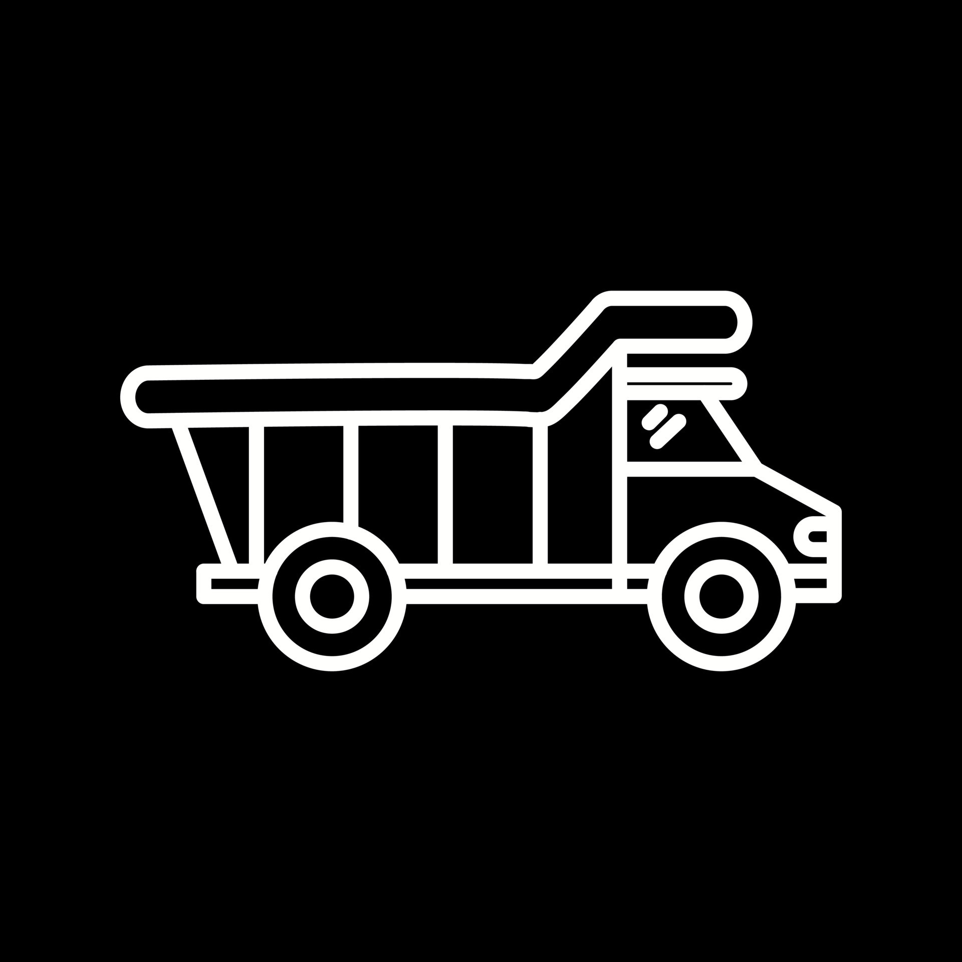Dump Truck Vector Icon 16220827 Vector Art at Vecteezy