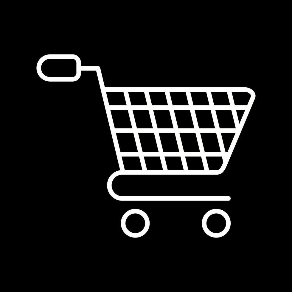 icono de vector de carrito de compras