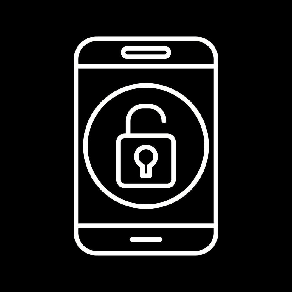 Unlock Mobile Vector Icon