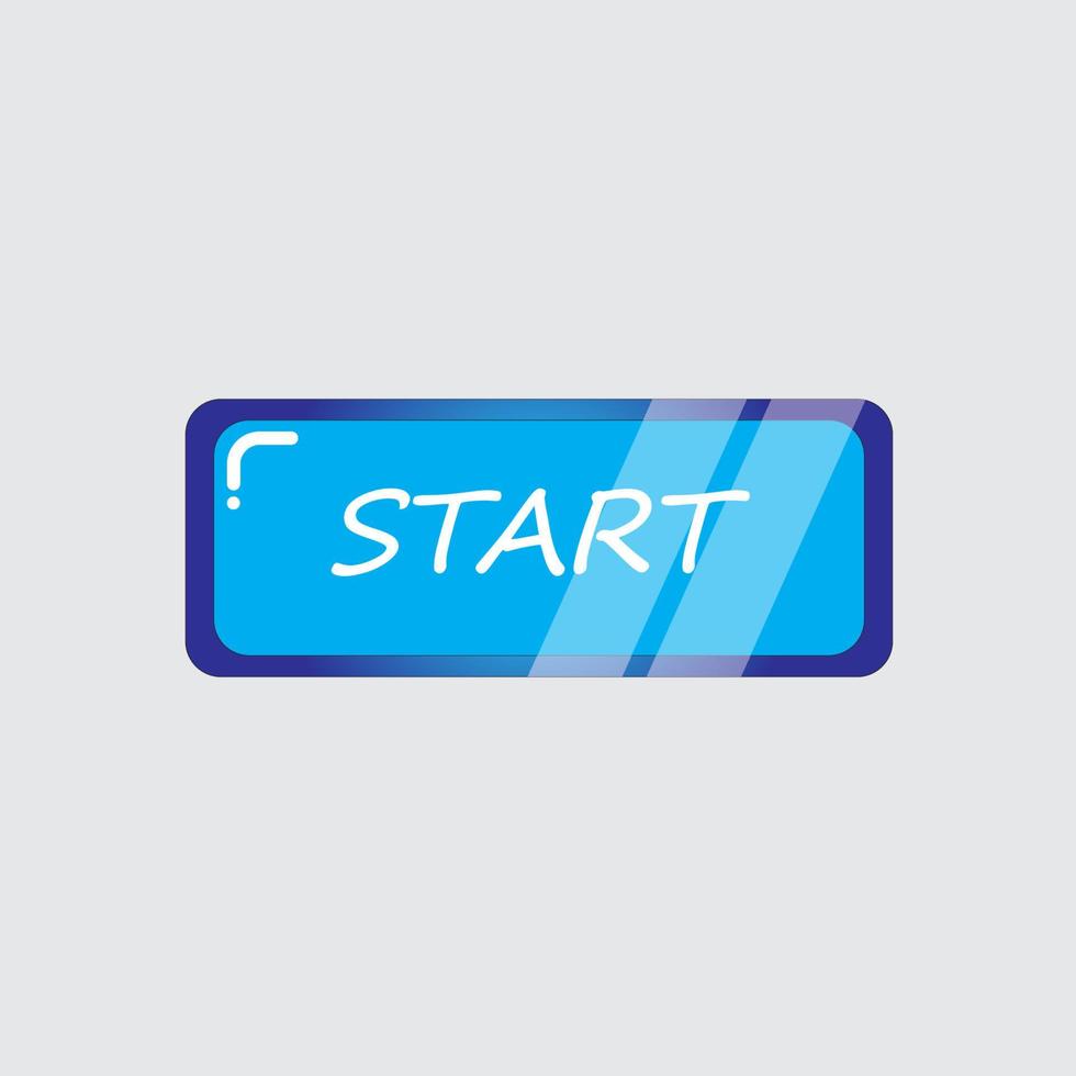 Start Button vector design illustration