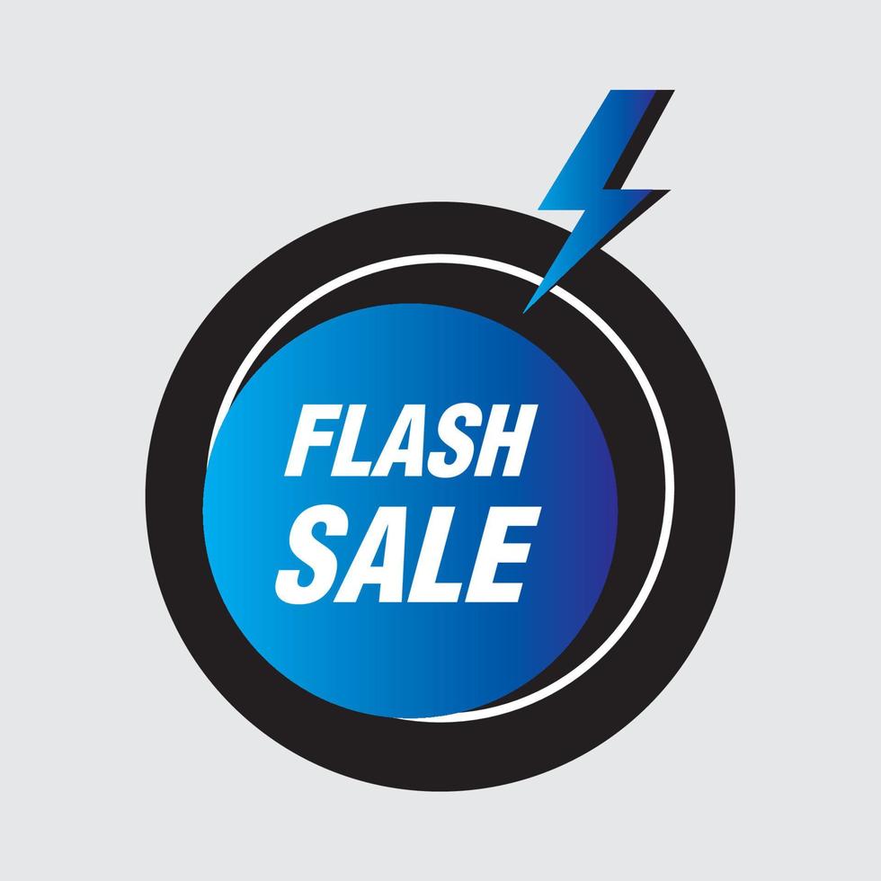 Flash sale banner template design vector illustration
