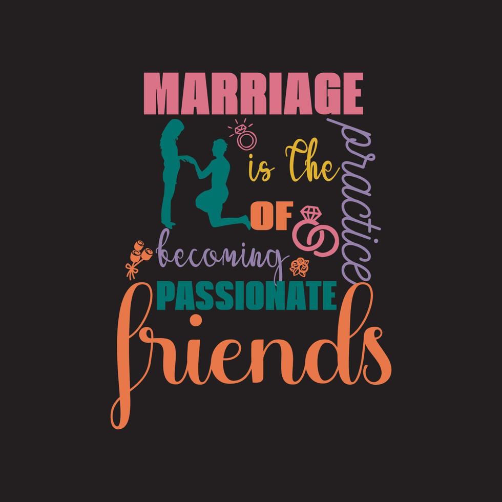 wedding t-shirt design vector