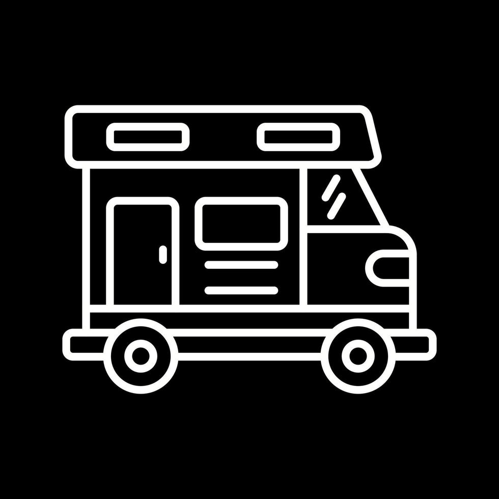 Camper Van Vector Icon