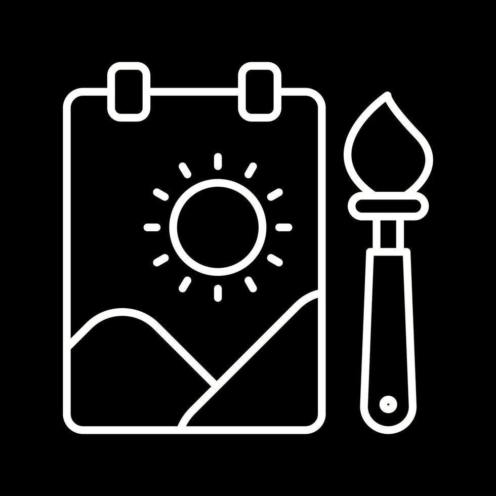 Childrens Painting Vector Icon