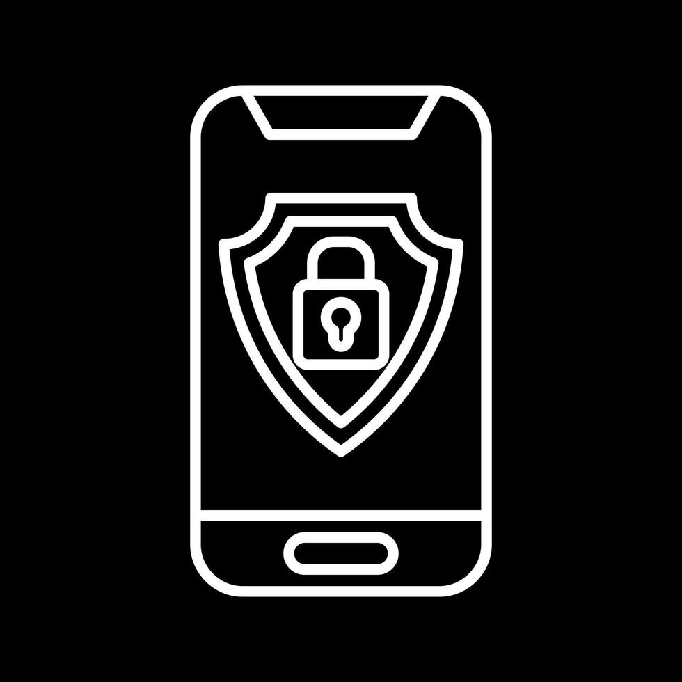 Mobile Security Vector Icon