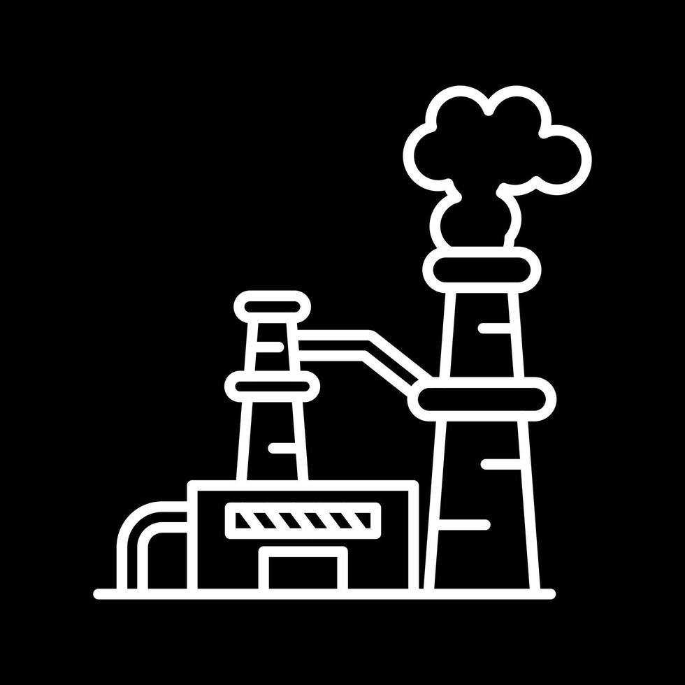 Nuclear Plant Vector Icon