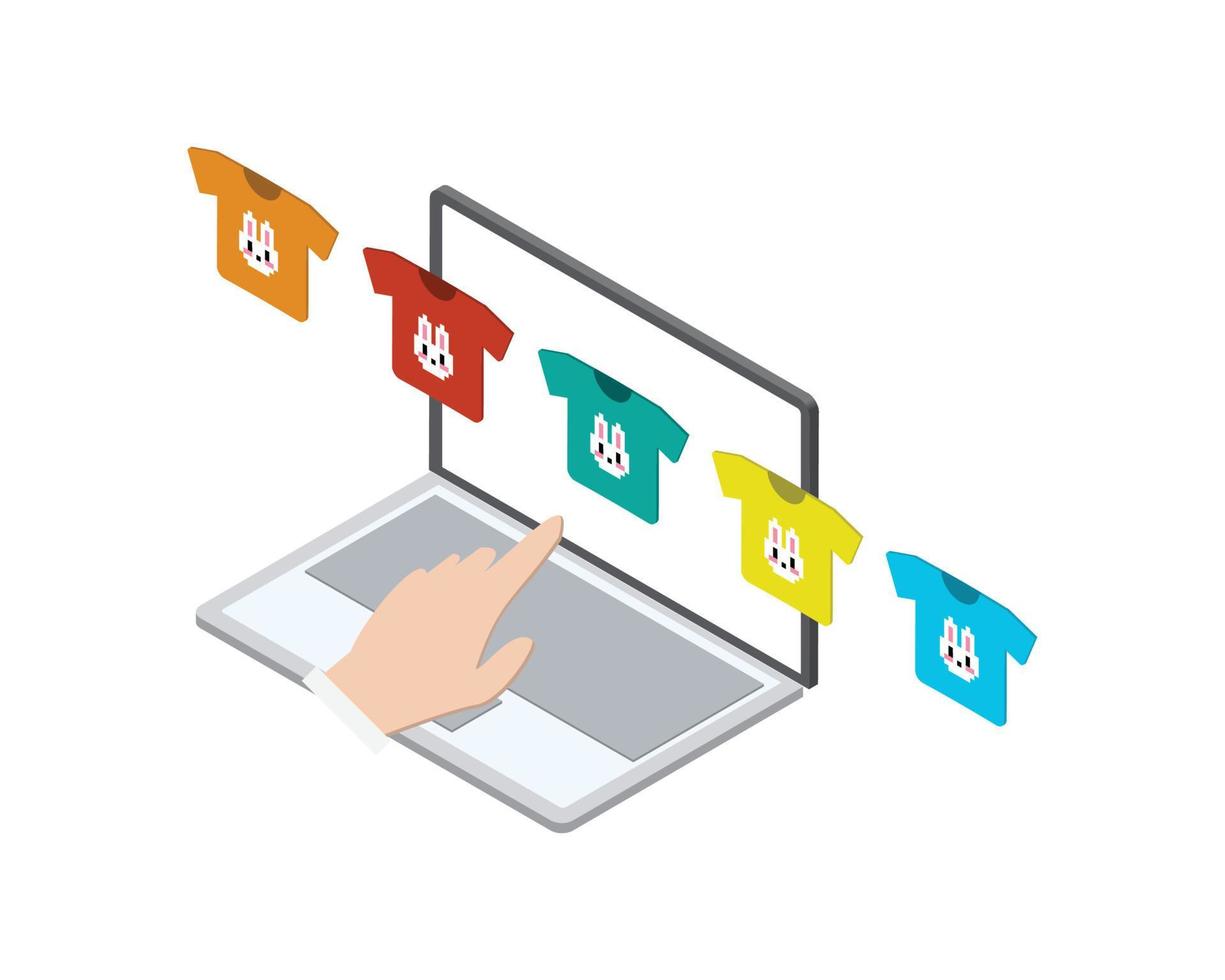 drop shipping service for print on demand or POD for customers vector