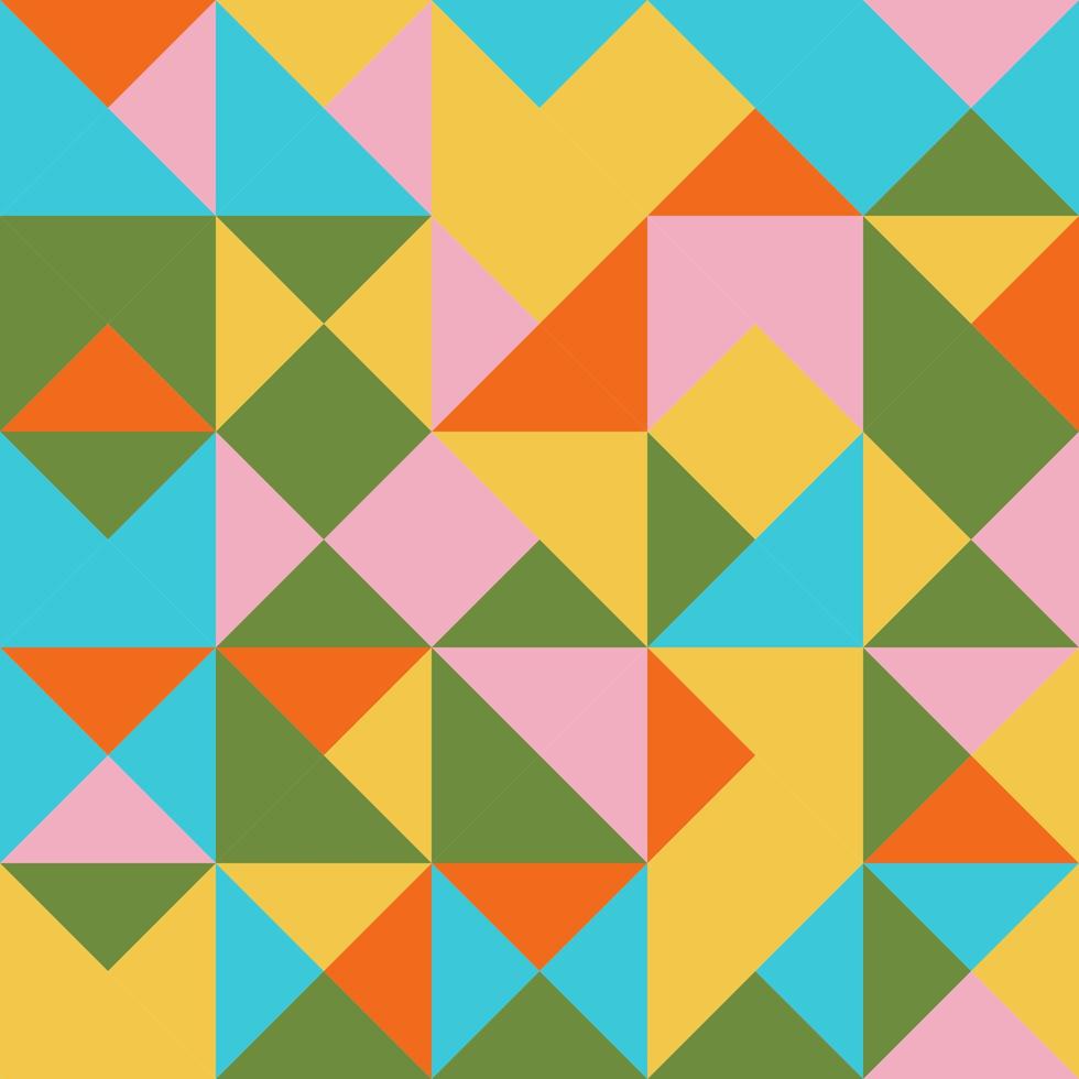 Geometric triangle seamless pattern vector