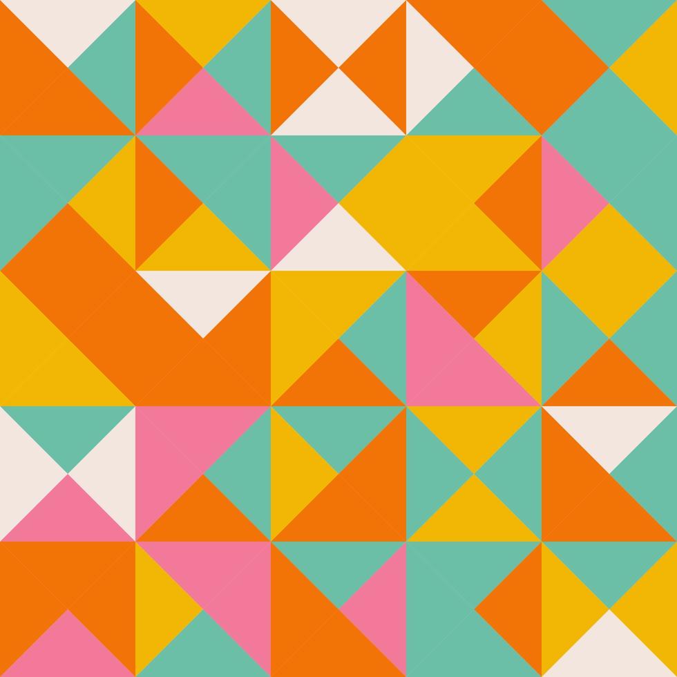 Geometric triangle seamless pattern vector
