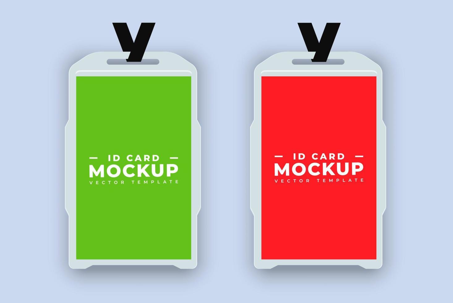 ID Card Mockup vector