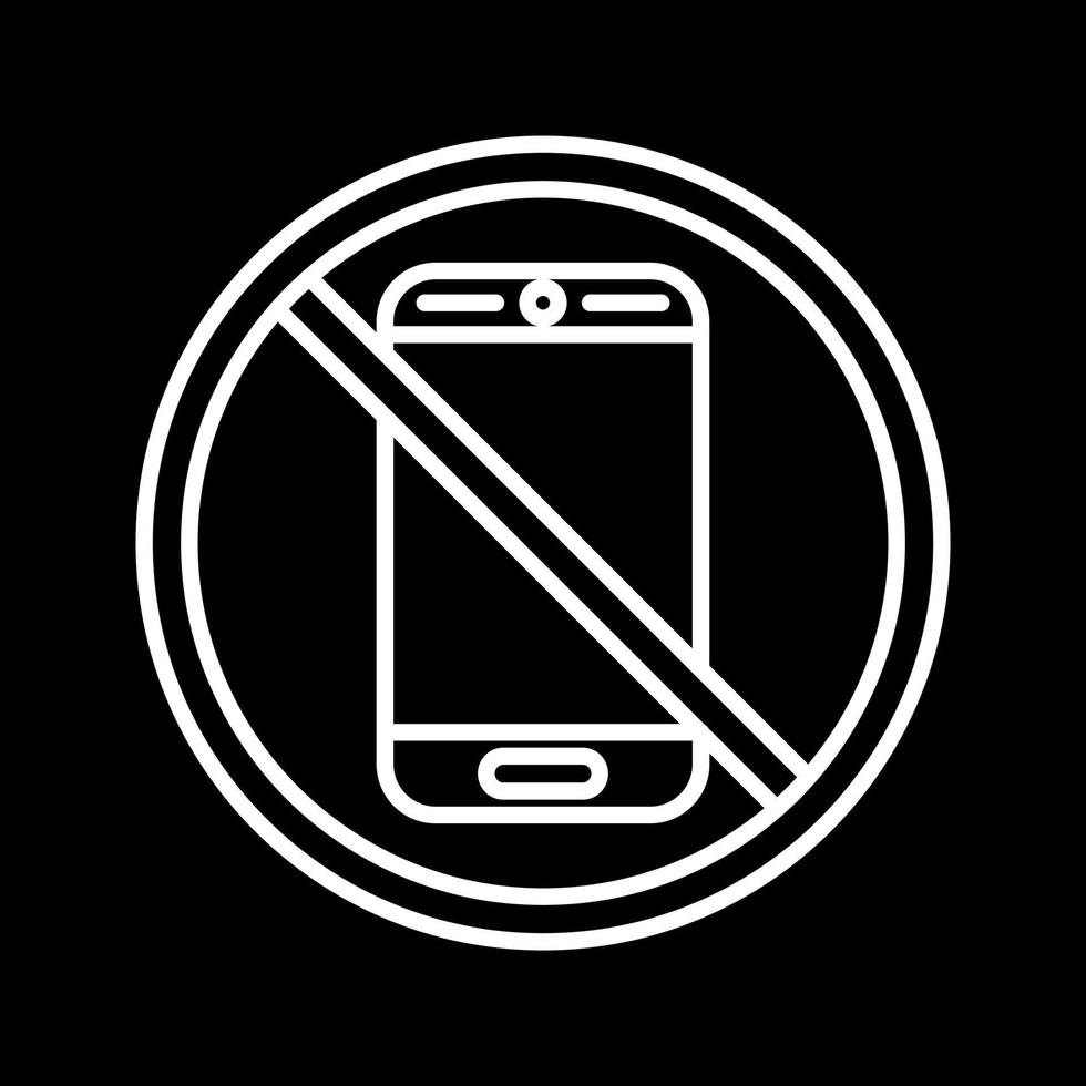 No Phone Vector Icon