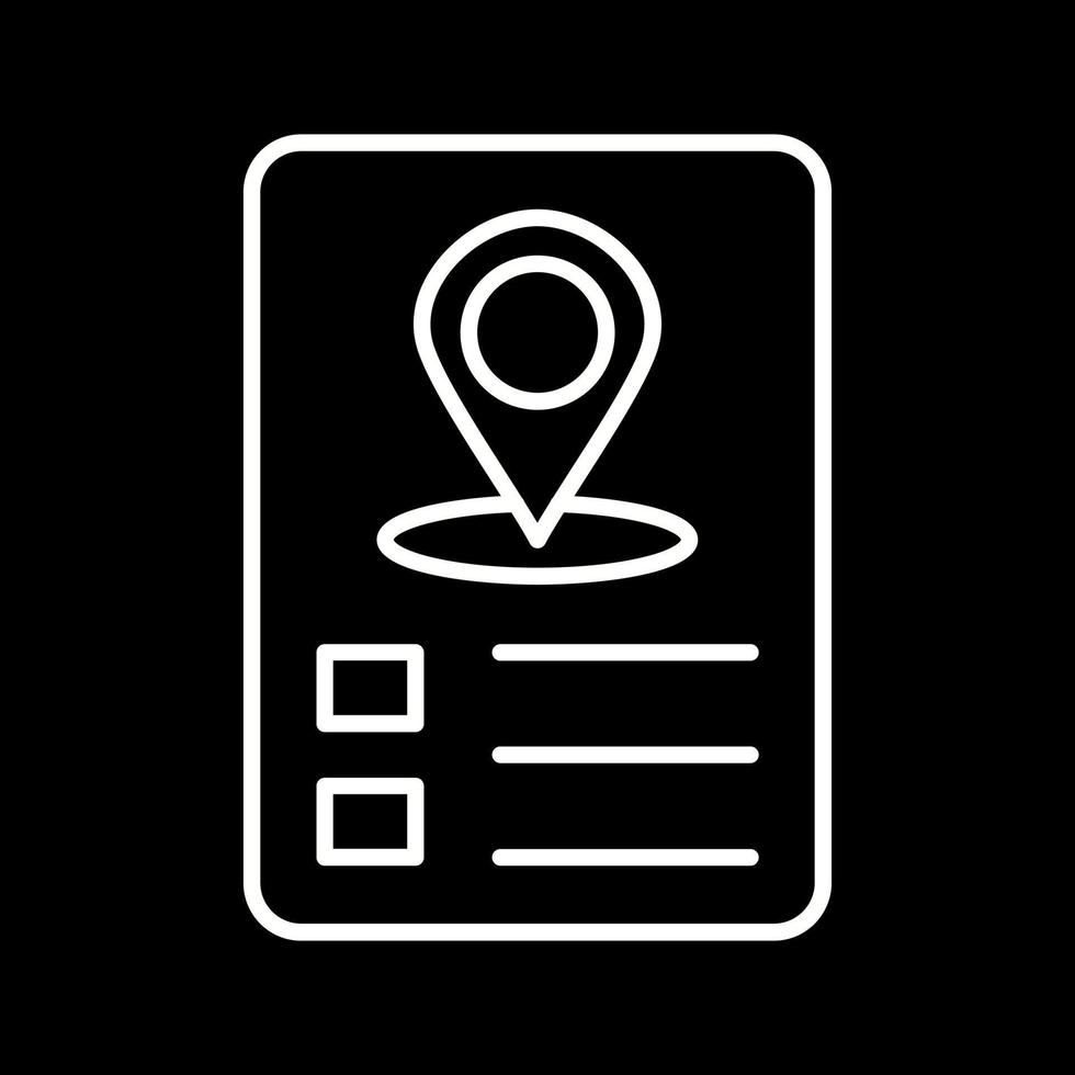 Itinerary Vector Icon