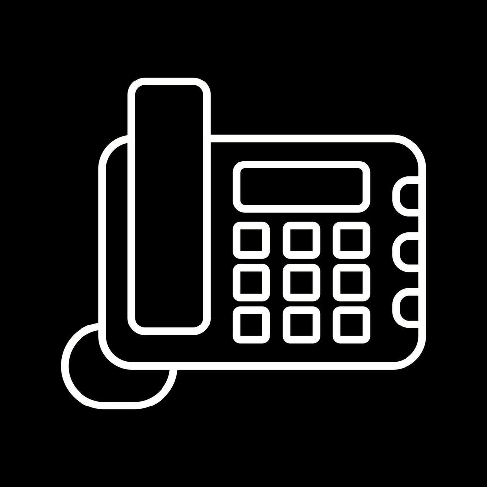 Land Line Phone Vector Icon