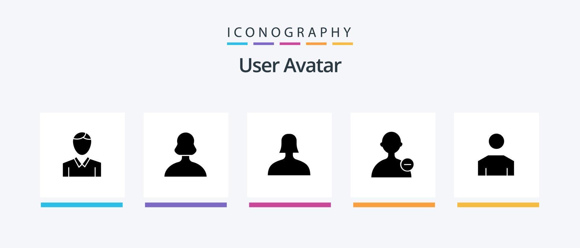 User Glyph 5 Icon Pack Including people. avatar. user. user. basic. Creative Icons Design vector