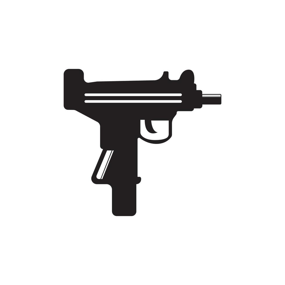 Gun Icon. Weapon Vector. Military Equipment Illustration Logo vector