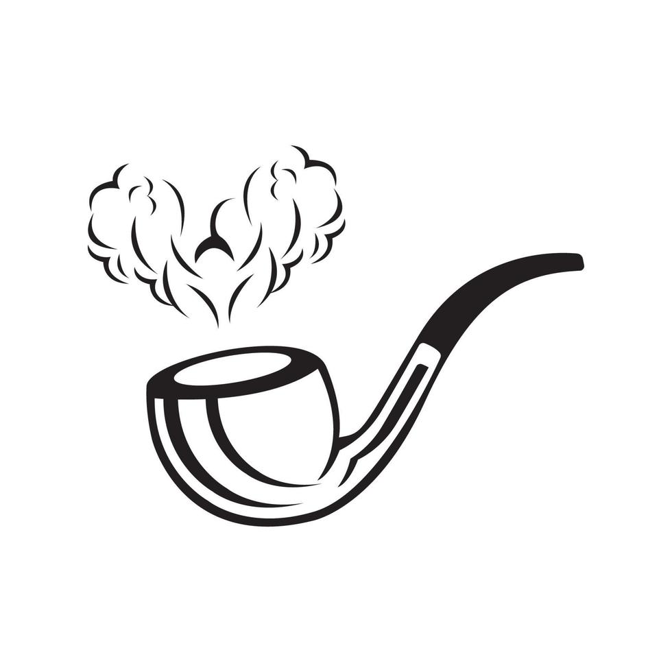 smoking pipe icon logo vector design 16222455 Vector Art at Vecteezy