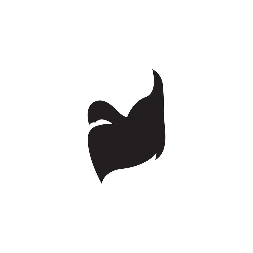 sign of beard logo vector icon illustration design