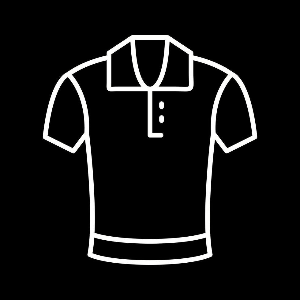 icono de vector de camisa de polo