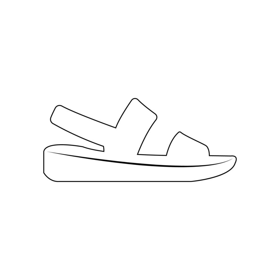 sandal icon illustration vector