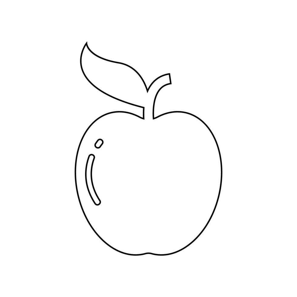 vector de ilustración de icono de manzana