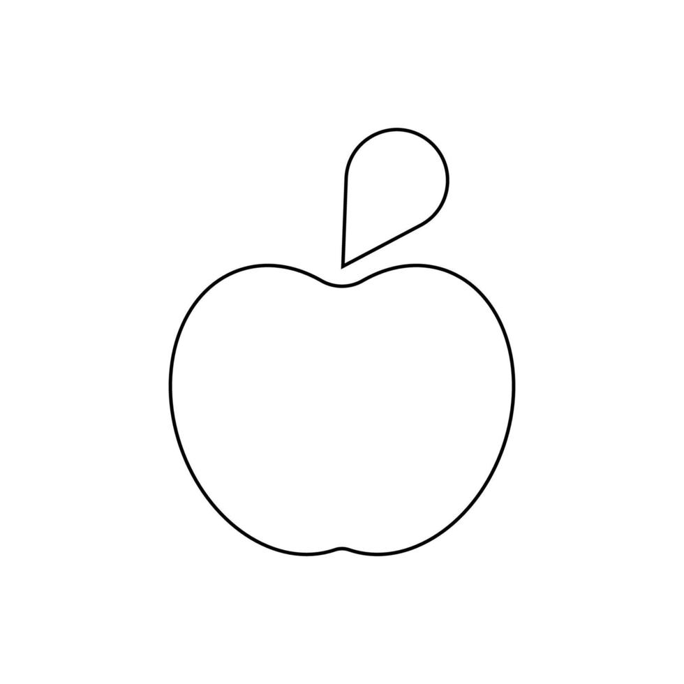 vector de ilustración de icono de manzana