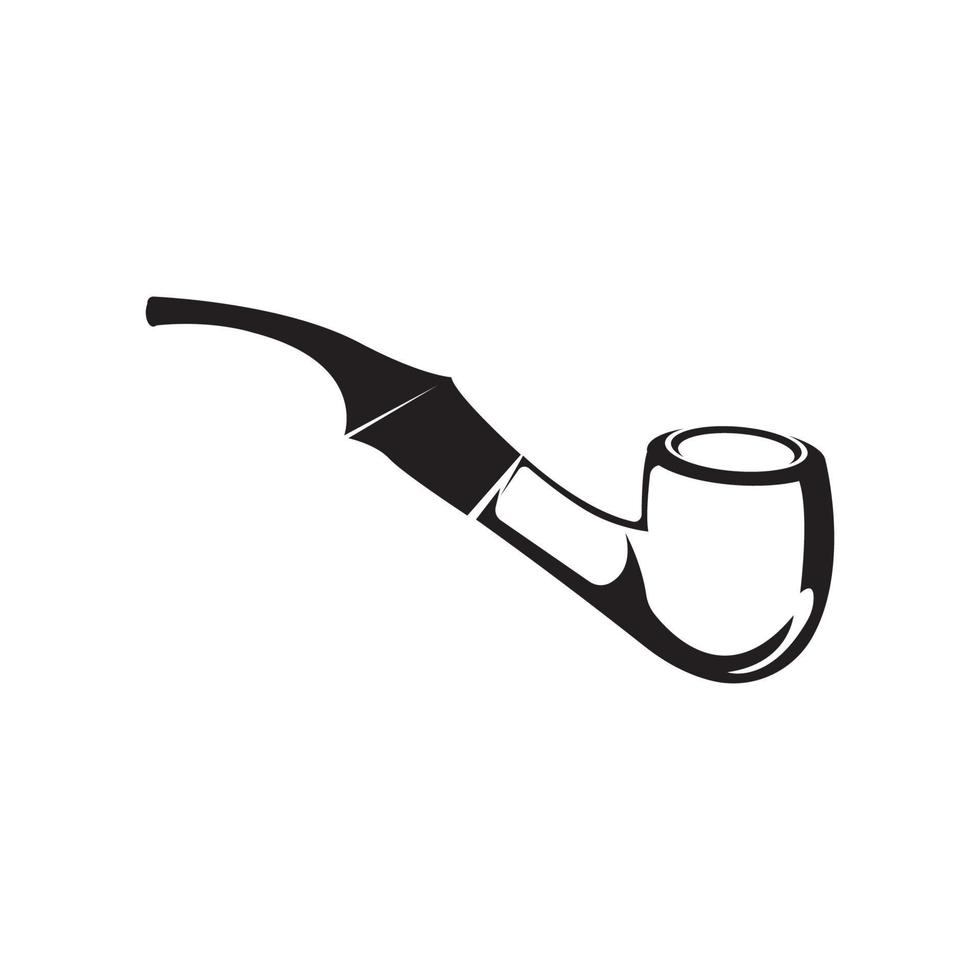 smoking pipe icon logo vector design