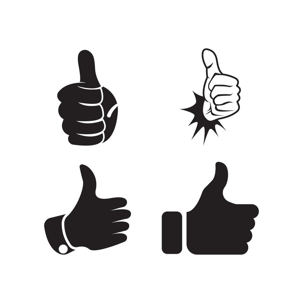 Like thumb icon logo, vector design