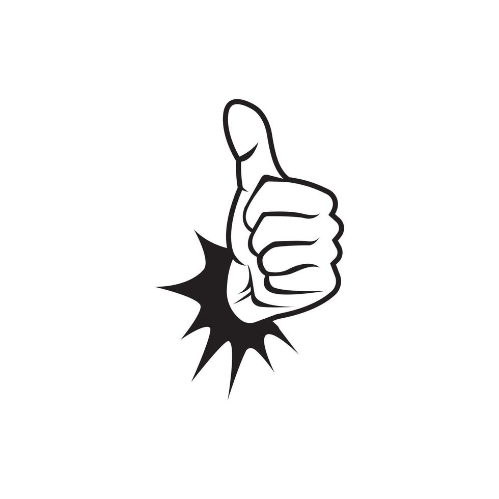 Like thumb icon logo, vector design