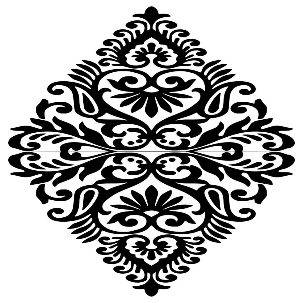 hermosos motivos vectoriales en blanco y negro vector