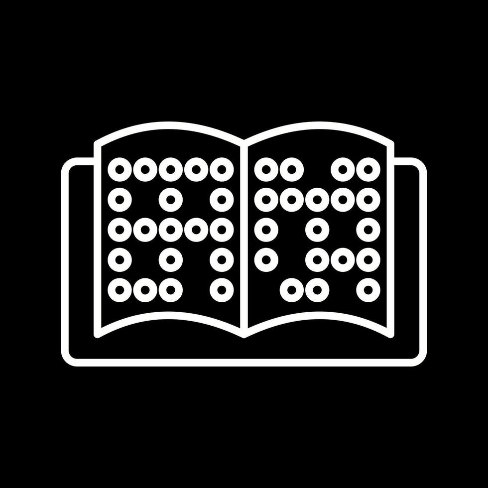 icono de vector braille