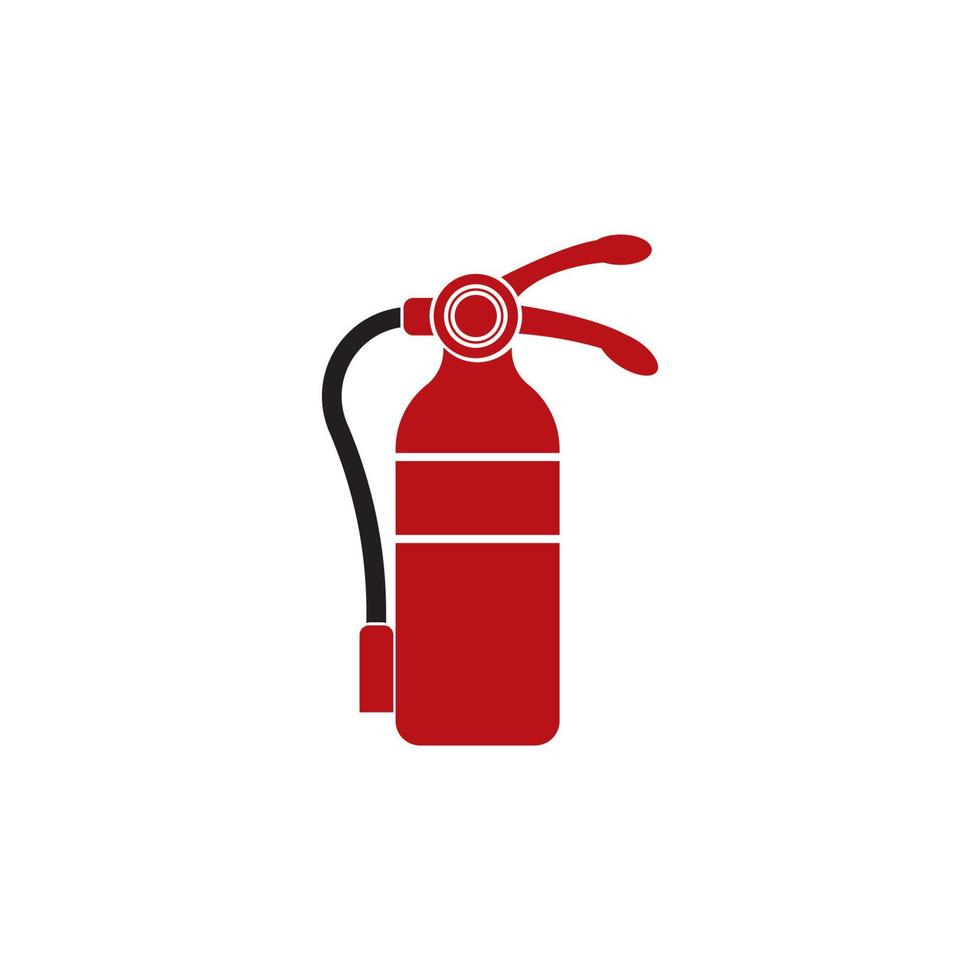 icono de extintor de incendios. diseño de logotipo de ilustración vectorial. vector