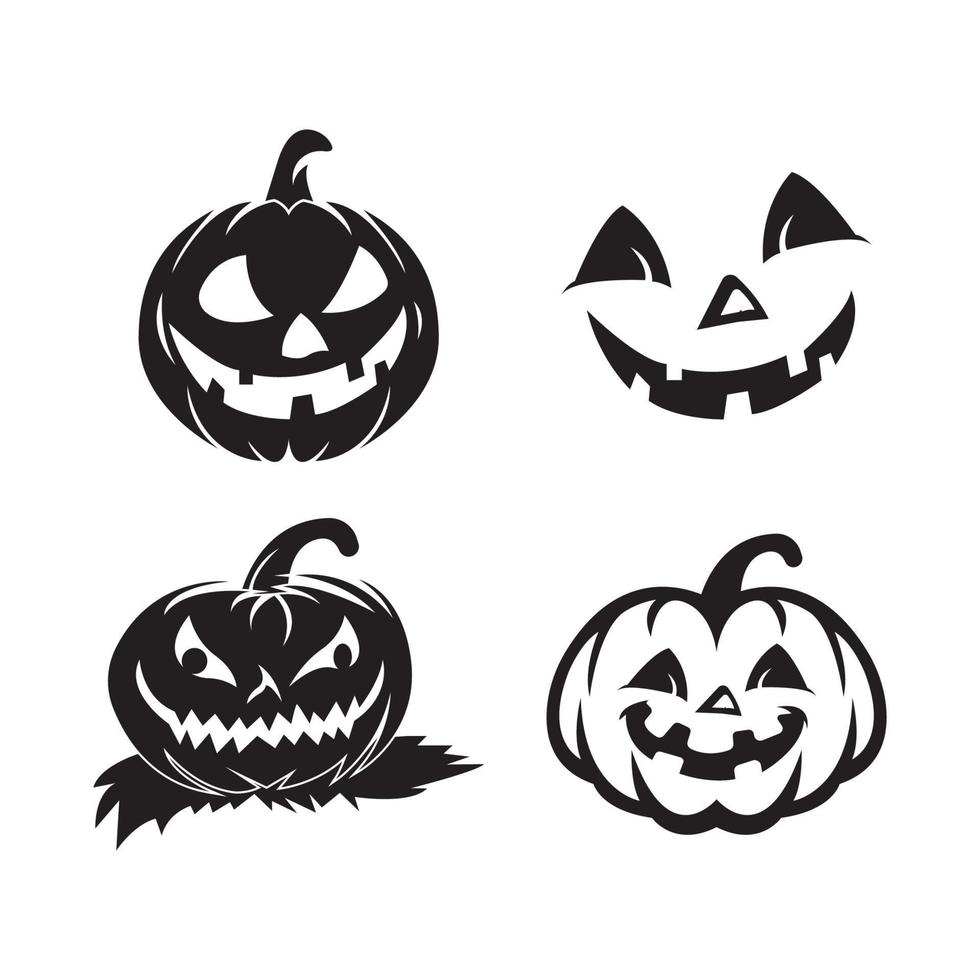 halloween icon logo vector design template