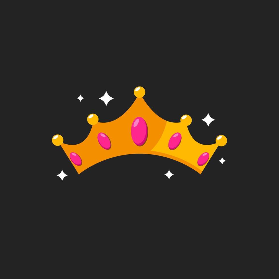 príncipe rey reina corona ilustración icono diseño vector