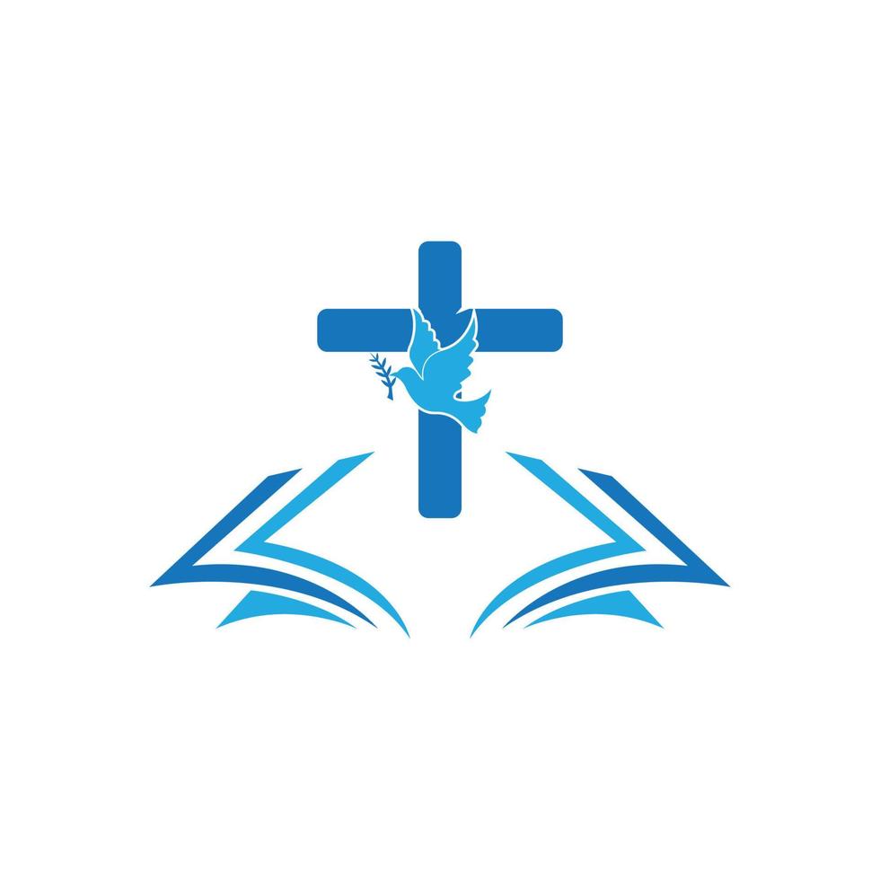 Church logo template vector icon illustration