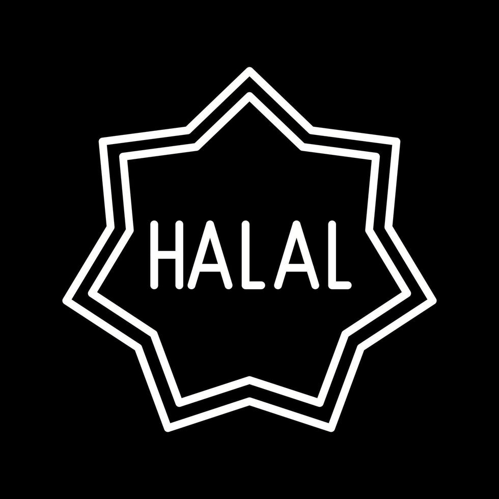 icono de vector halal