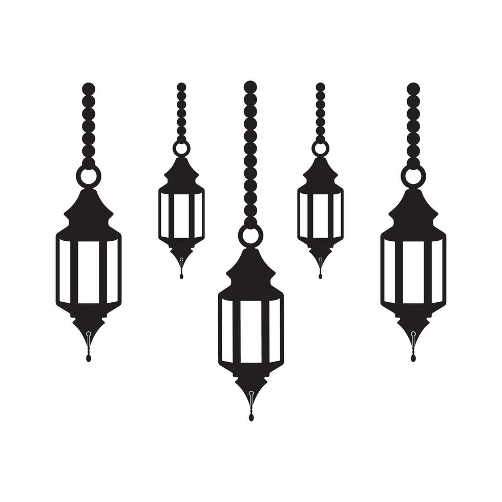 Fanoos Lantern background islam   logo simple vector icon illustration