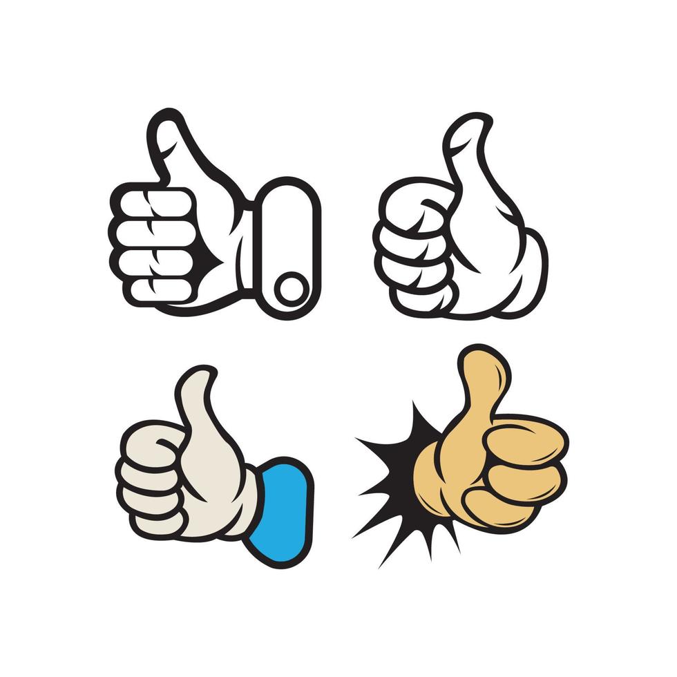 Like thumb icon logo, vector design