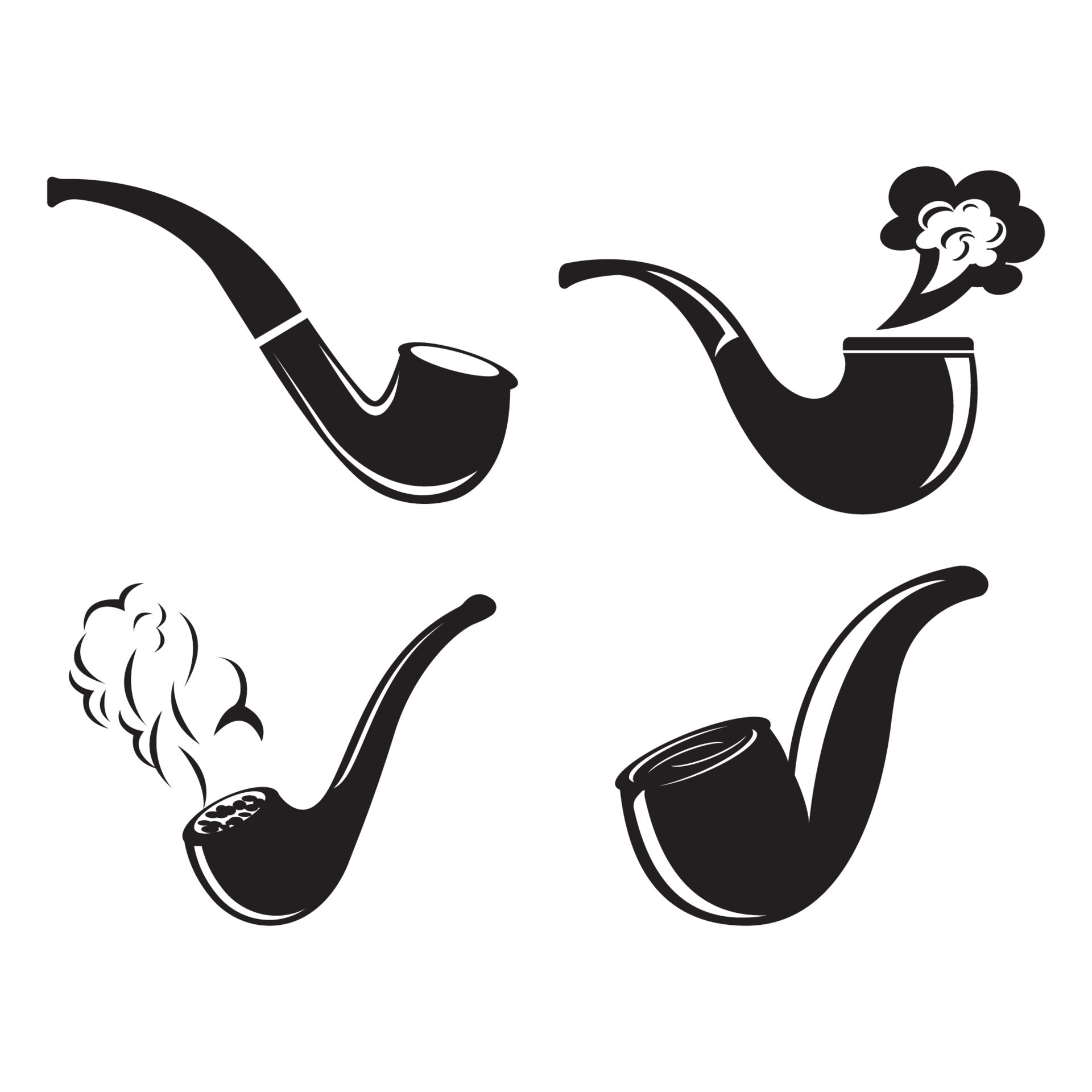 smoking pipe icon logo vector design 16223376 Vector Art at Vecteezy