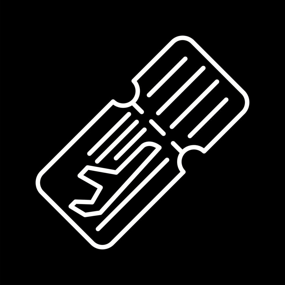 Plane Ticket Vector Icon